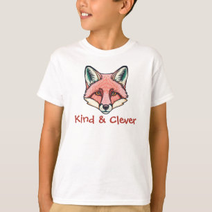Kind and clever fox customizable Kids T-Shirt 