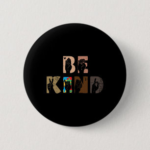 Kind Asl Hand Sign Interpreter Sign Language Autis 6 Cm Round Badge