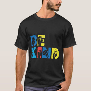 Kind Asl Love Sign Language Hand Autism Awareness T-Shirt