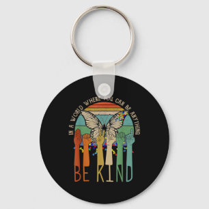 Kind Autism Awareness Asl Mum Teacher Kindness Key Ring