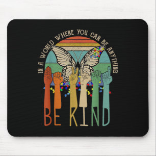 Kind Autism Awareness Asl Mum Teacher Kindness Mouse Mat