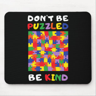 Kind Autistic Puzzle Autism Awareness 2022 Asl Mum Mouse Mat