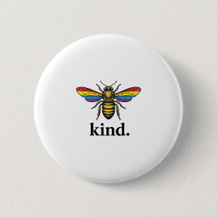 Kind Bee Vintage Rainbow Wing Shirt Design (2)_1 6 Cm Round Badge