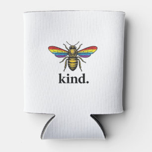 Kind Bee Vintage Rainbow Wing Shirt Design (2)_1 Can Cooler