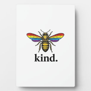 Kind Bee Vintage Rainbow Wing Shirt Design (2)_1 Plaque