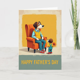 Kind Fathers Day Figure Card