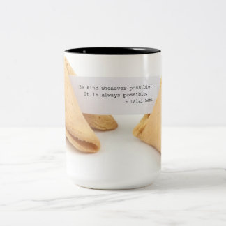 Kind fortune cookie mug