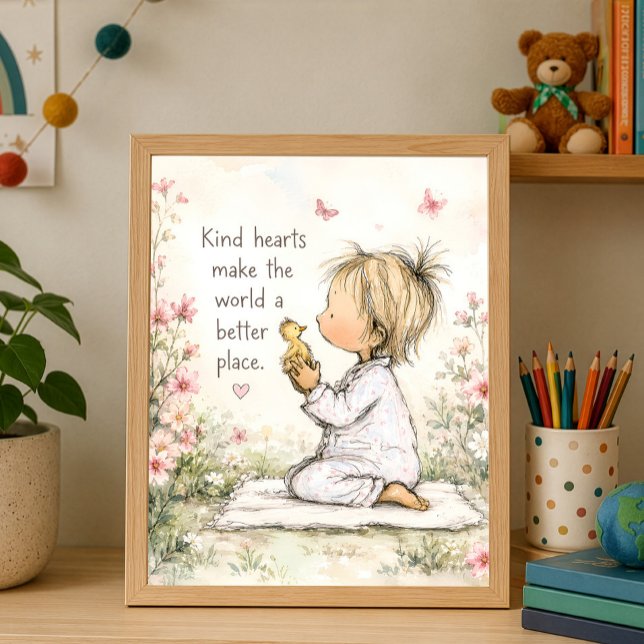 Kind Hearts Make World Better Together Poster (Creator Uploaded)