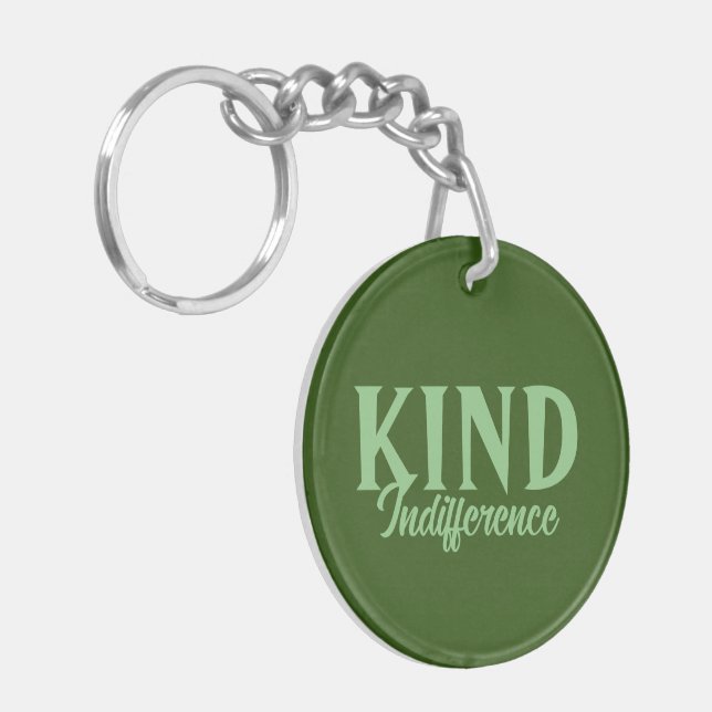 Kind Indifference Acrylic Keychain (Front Left)