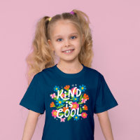 Kind is Cool Bold Colourful Flowers and Butterflie