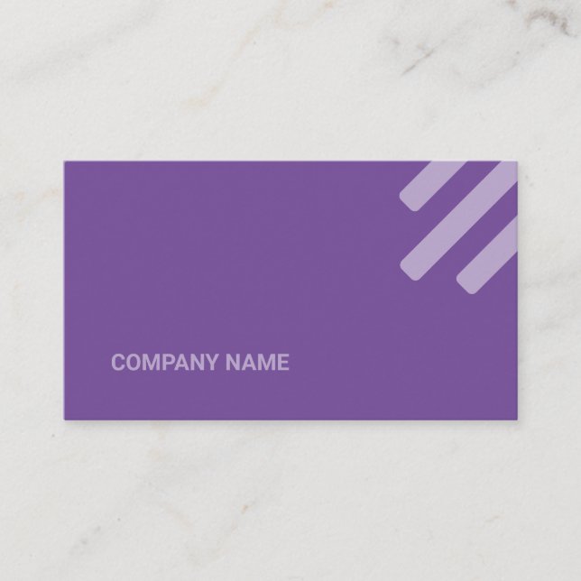 Kind Lilac Tone Flat Shapes Qr Code Business Card (Front)