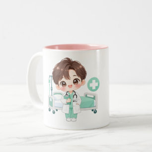 Kind Little Doctor Two-Tone Coffee Mug