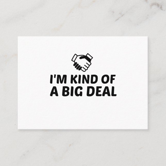 KIND OF A BIG DEAL BUSINESS CARD (Front)