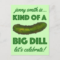 Kind of a Big Dill Pickle Party Invitation