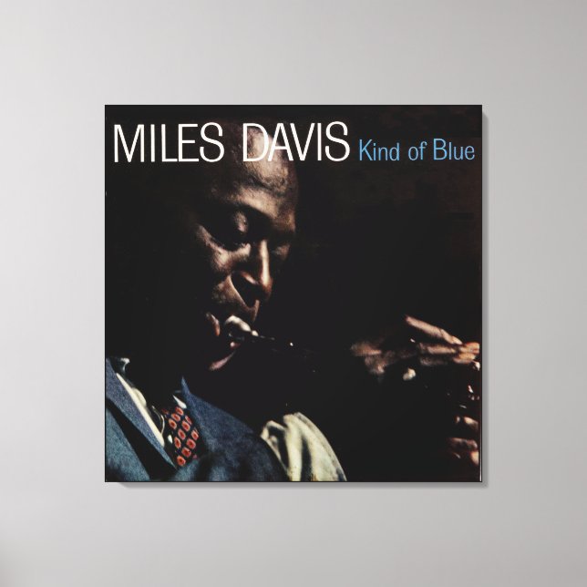 Kind of Blue LP sleeve Canvas Print (Front)