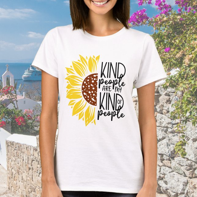 Kind People Are My People Sunflower T-Shirt (Creator Uploaded)