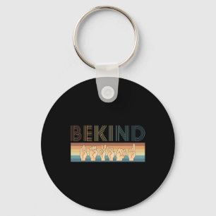 Kind Sign Language Deaf 1 Key Ring
