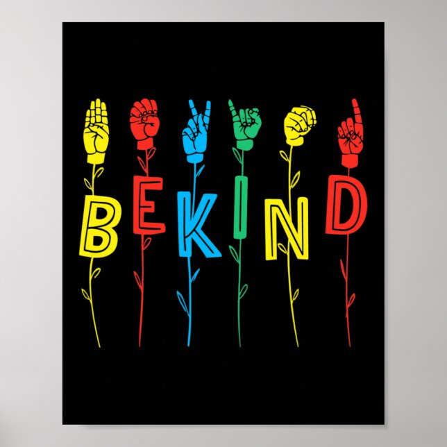 Kind Sign Language Hand Autism Awareness Asl Inter (Front)