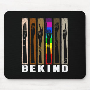 Kind Usa Sign Language Hand Talking Teachers Lgbtq Mouse Mat