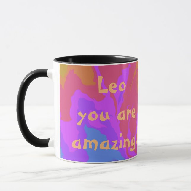 Kind Words Cool  Arty Vibe Colourful Mug (Left)