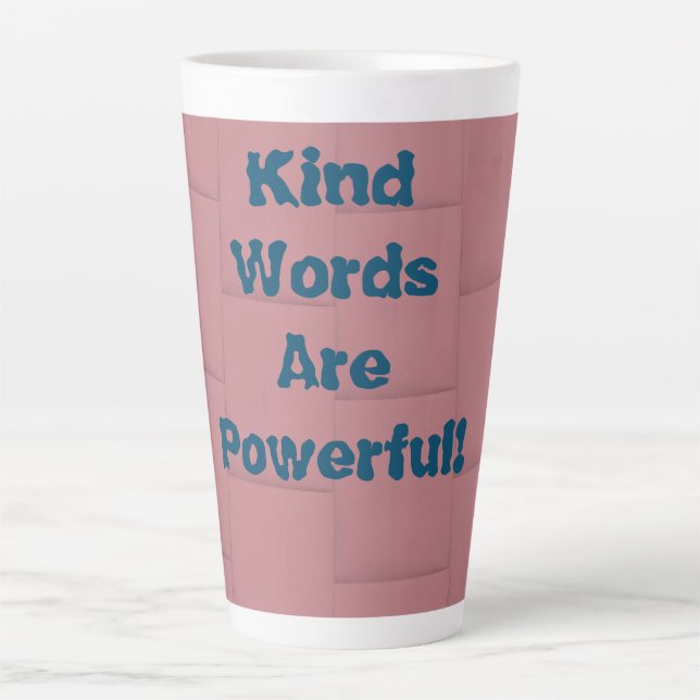 Kind Words  Latte Mug (Front)