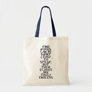 Kind words tote bag