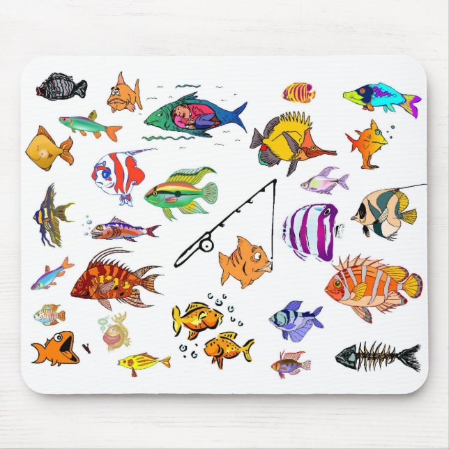Kinda Fishy Mouse Mat (Front)