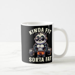 Kinda Fit Sorta Fat - Funny Gym Bear Weightlifting Coffee Mug