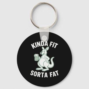 Kinda Fit Sorta Fat _ Hilarious Gym Working Out Gi Key Ring
