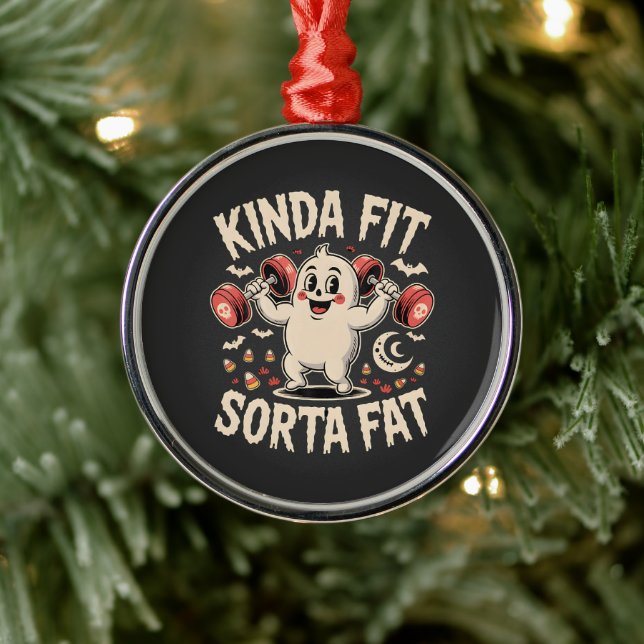 Kinda Fit Sorta Fat  Metal Tree Decoration (Tree)