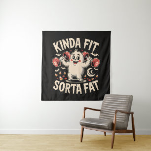 Kinda Fit Sorta Fat  Tapestry