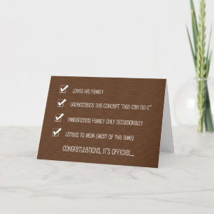 Kinda Funny Fathers Day Card -- #1 Dad Checklist