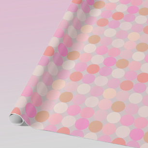 Kinda Modern, Kinda Retro Shades Of Pink Circles Wrapping Paper