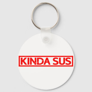 Kinda Sus Stamp Key Ring