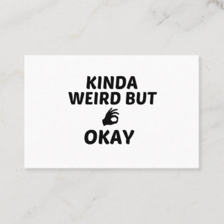 KINDA WEIRD BUT OKAY FINGER BUSINESS CARD