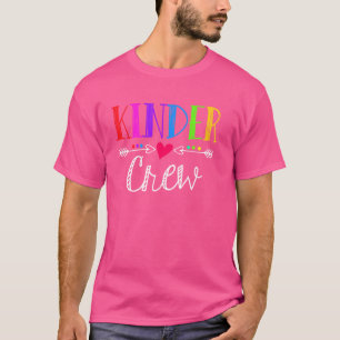 Kinder Crew Funny Kindergarten Teacher 1st Day of T-Shirt