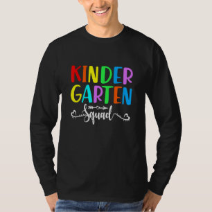 Kinder Crew Kindergarten Squad Teacher 1st Day of T-Shirt