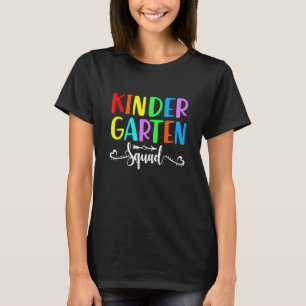 Kinder Crew Kindergarten Squad Teacher 1st Day of  T-Shirt