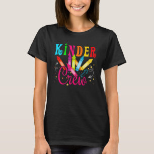 Kinder Crew Kindergarten Teacher 1st Day of Schoo T-Shirt