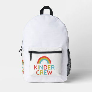 Kinder Crew Rainbow – Cute Pastel Back To School Printed Backpack