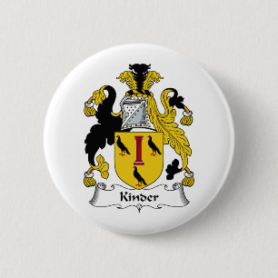 Kinder Family Crest 6 Cm Round Badge