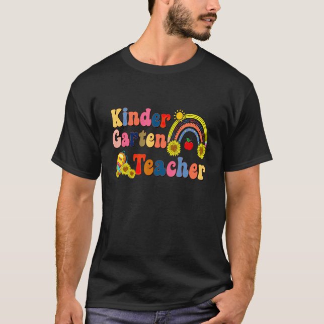 Kinder Garten Sunflower Teacher Kinder Garten Squa T-Shirt (Front)