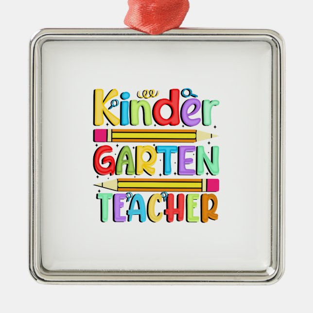 Kinder Garten Teacher Metal Tree Decoration (Front)