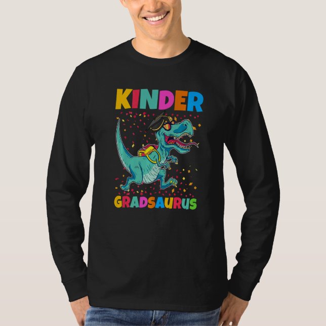 Kinder Gradsaurus Graduation T-Shirt (Front)