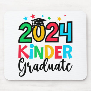 Kinder Graduate Kindergarten 2024 Graduation Gifts Mouse Mat