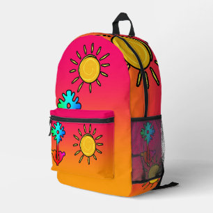 Kinder Kids Rainbow Printed Backpack