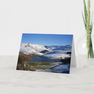 Kinder Reservoir Derbyshire England Holiday Card
