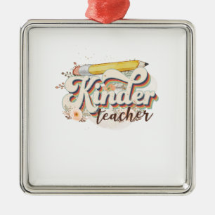 Kinder Teacher Metal Tree Decoration