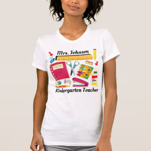 Kinder Teacher's School Supplies Woman's T-Shirt