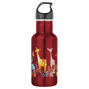Kinder Trinkflasche Edelstahl Afrika Tiere 532 Ml Water Bottle